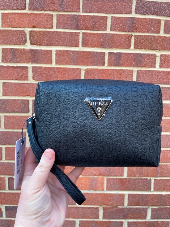 Guess Handbags - GUESS Black Patterned Makeup/Toiletries Bag - NWT
